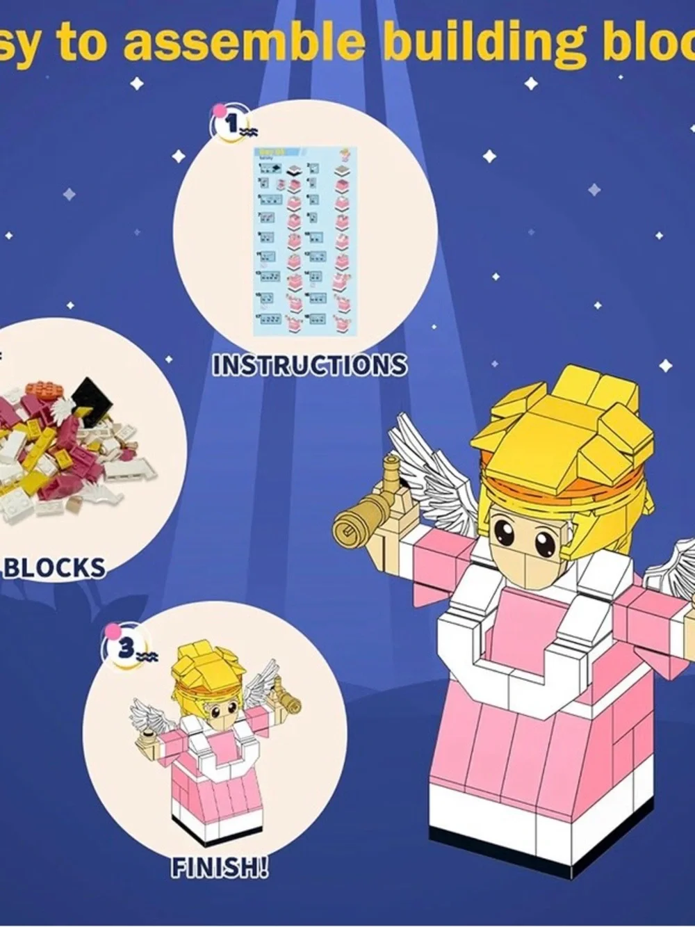 Nativity Advent Calendar Building Bricks Playset 24 Days of play & learning